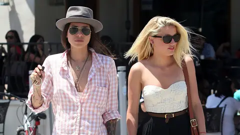 Amber Heard con Tasya Van Ree Amber Heard con Tasya Van Ree