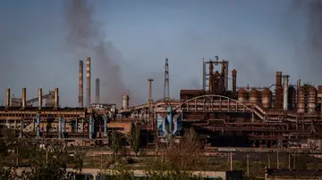 La planta de Azovstal La planta de Azovstal