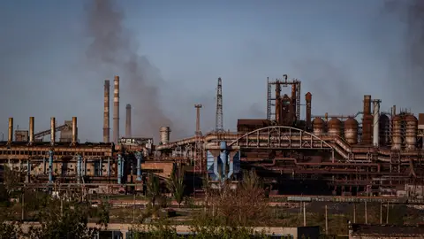 La planta de Azovstal La planta de Azovstal