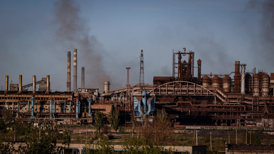 La planta de Azovstal La planta de Azovstal