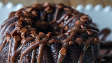 5 minutos al microondas: el bizcocho de chocolate y nueces más fácil y rápido de hacer