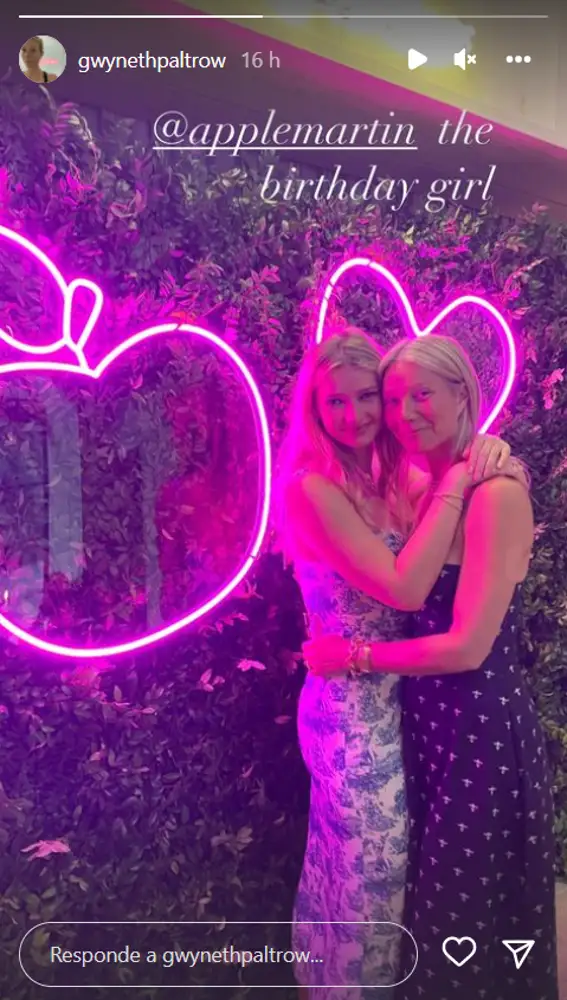 Gwyneth Paltrow y su hija Apple