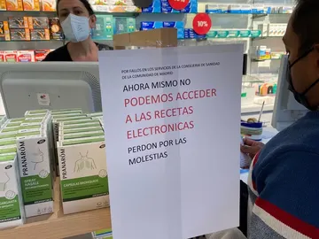 Colapsa el sistema de recetas electrónicas de Madrid Colapsa el sistema de recetas electrónicas de Madrid