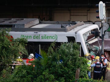 Lugar del accidente en Sant Boi, Barcelona