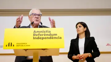 El portavoz de ERC en Barcelona, Ernest Maragall, junto a la secretaria general de los republicanos, Marta Vilalta El portavoz de ERC en Barcelona, Ernest Maragall, junto a la secretaria general de los republicanos, Marta Vilalta