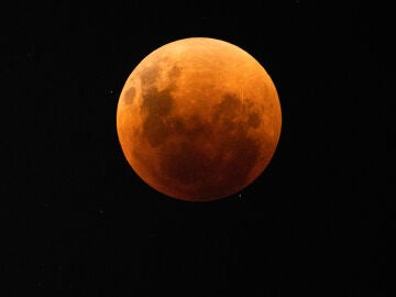 Eclipse lunar en Santiago (Chile).