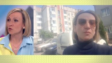 Oksana, superviviente de la guerra de Ucrania que ha dejado en Borispol a su abuela centenaria: 