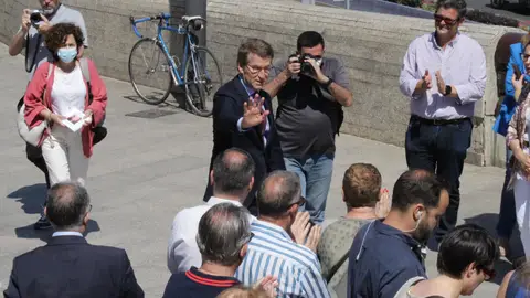 Feijóo asegura que el Gobierno "es un inquilino temporal" Feijóo asegura que el Gobierno "es un inquilino temporal"