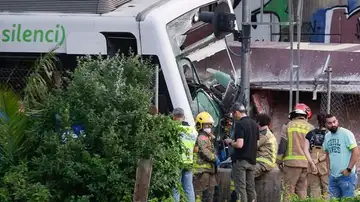 Accidente de tren en Sant Boi Accidente de tren en Sant Boi