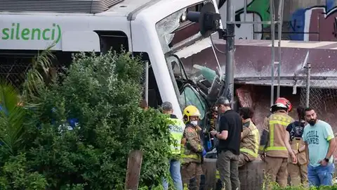 Accidente de tren en Sant Boi Accidente de tren en Sant Boi