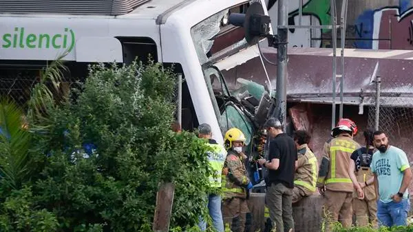 Accidente de tren en Sant Boi Accidente de tren en Sant Boi