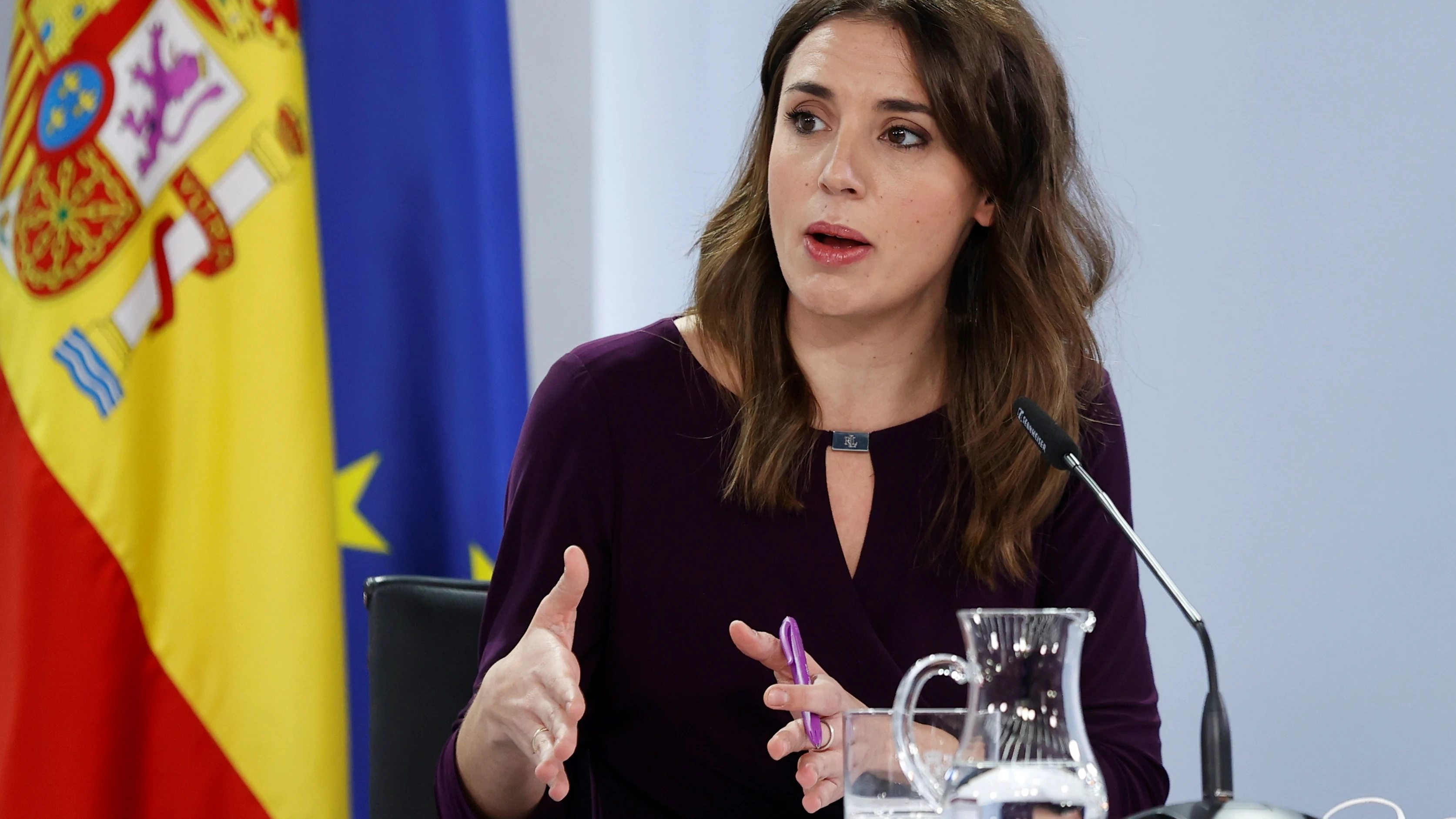 La ministra de Igualdad, Irene Montero
