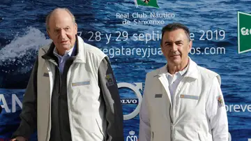 Rey emérito y Pedro Campos Rey emérito y Pedro Campos