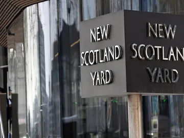 Exterior de la sede de Scotland Yard en Londres. Exterior de la sede de Scotland Yard en Londres.