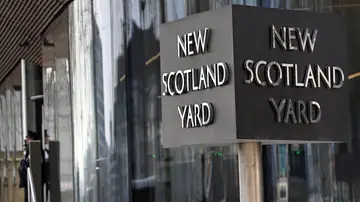 Exterior de la sede de Scotland Yard en Londres. 