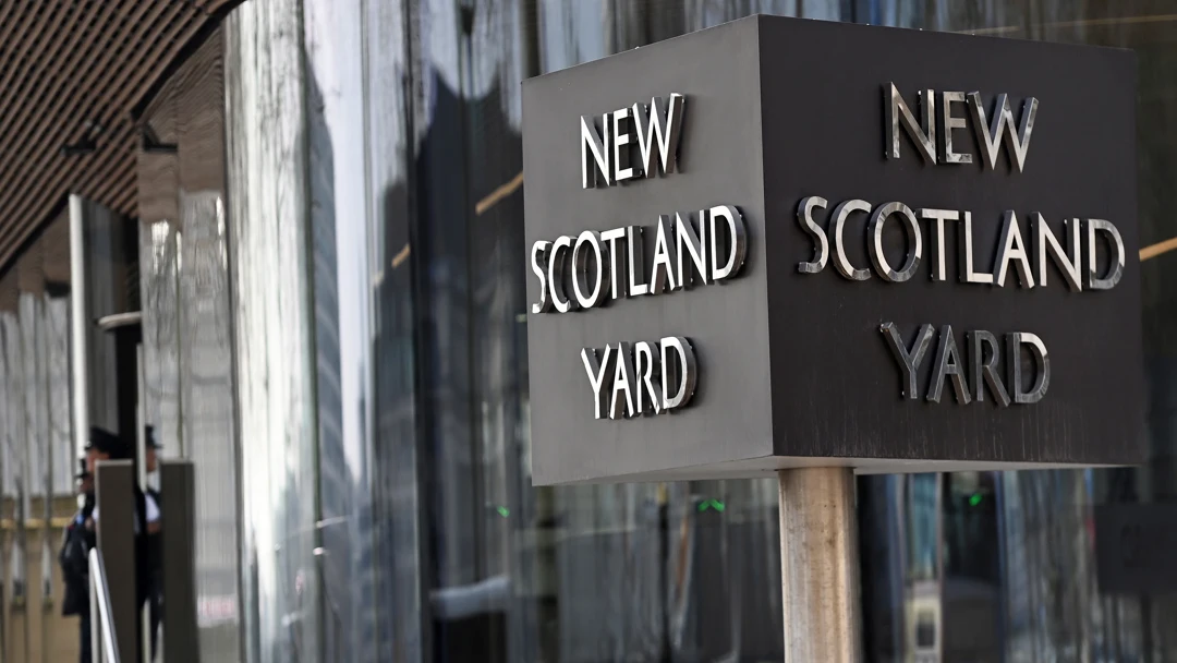 Exterior de la sede de Scotland Yard en Londres. Exterior de la sede de Scotland Yard en Londres.