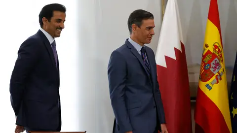 El presidente del Gobierno y el emir de Catar El presidente del Gobierno y el emir de Catar