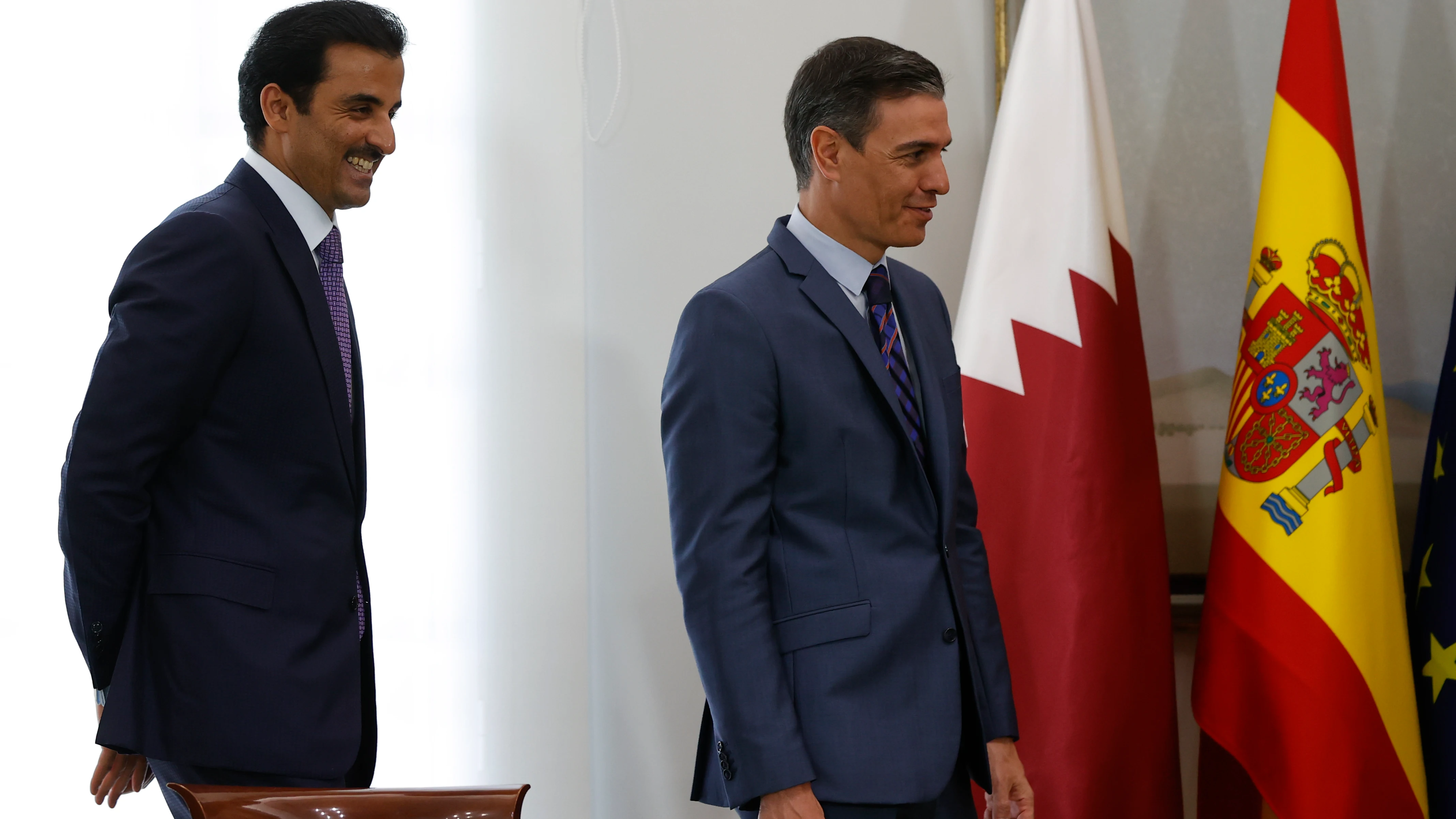 El presidente del Gobierno y el emir de Catar El presidente del Gobierno y el emir de Catar