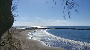 La playa de Troya, en Tenerife La playa de Troya, en Tenerife