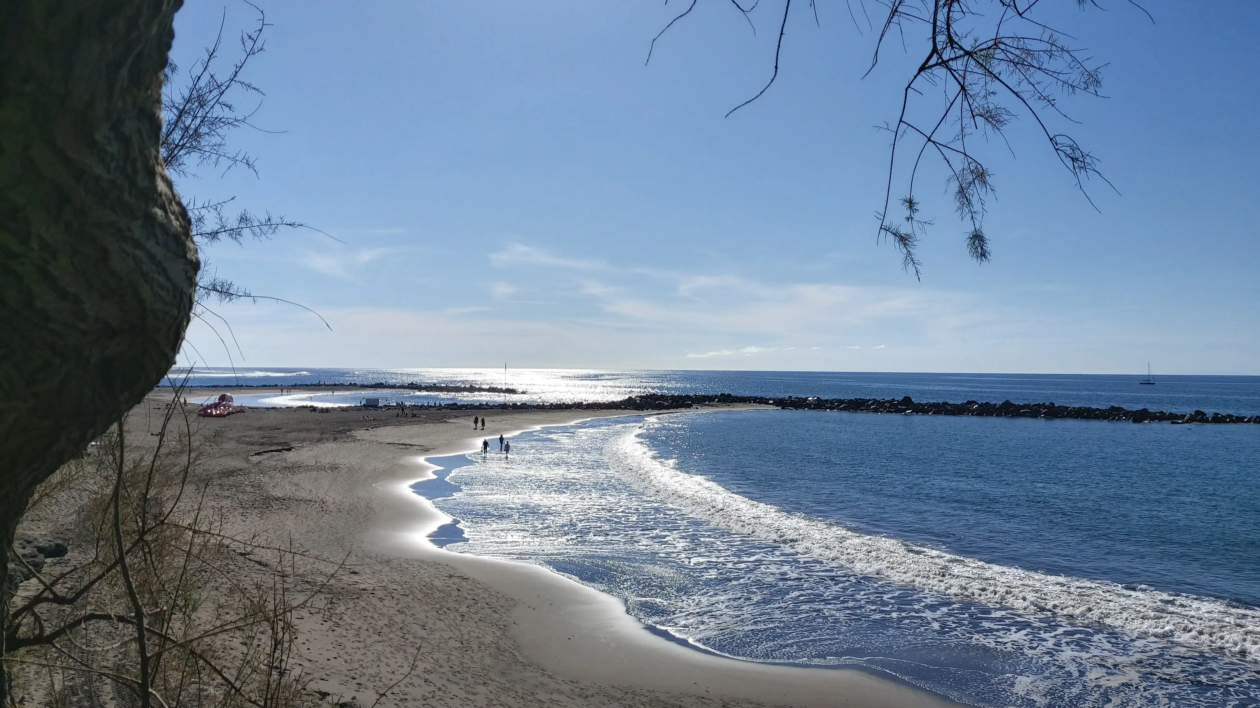 La playa de Troya, en Tenerife La playa de Troya, en Tenerife