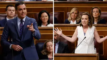 Pedro Sánchez y Cuca Gamarra Pedro Sánchez y Cuca Gamarra