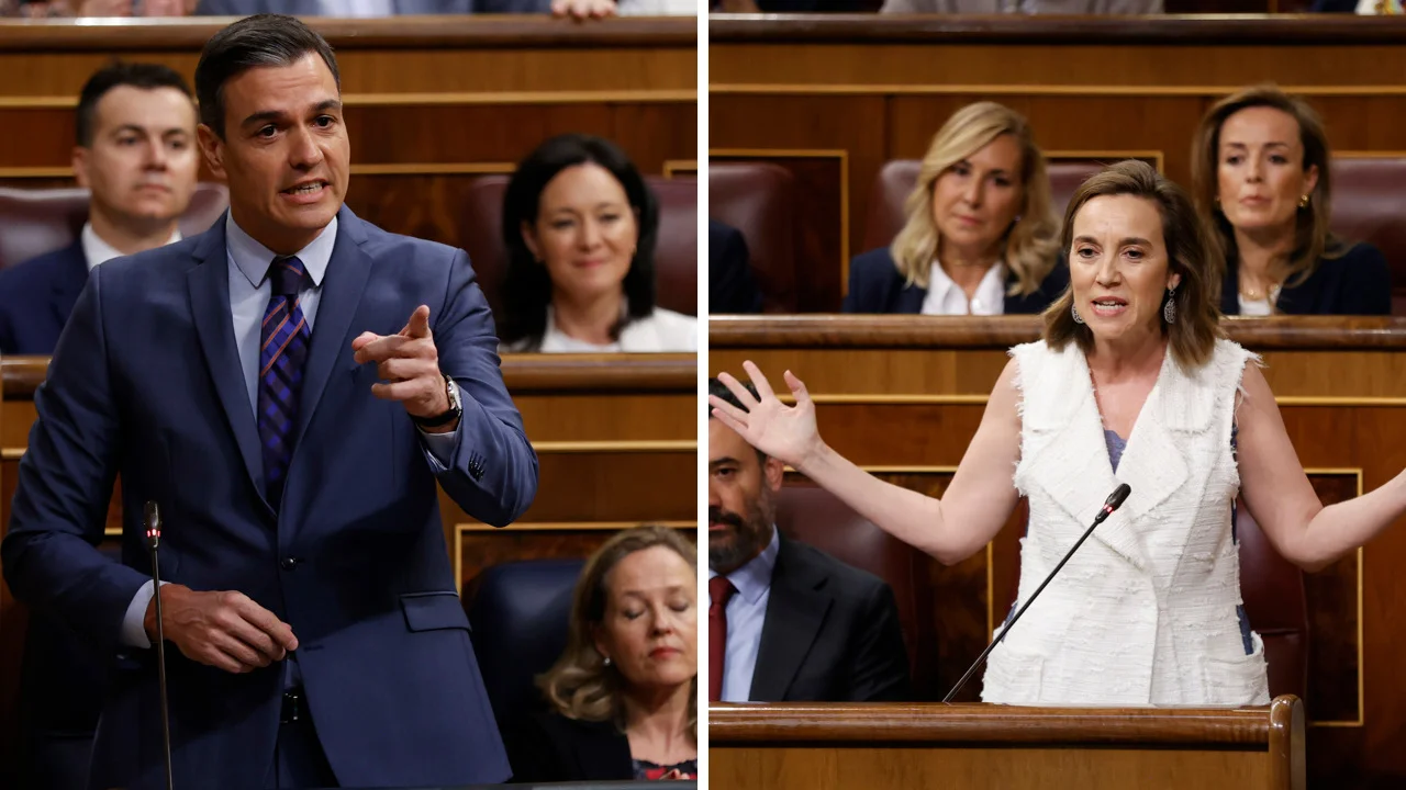 Pedro S&aacute;nchez y Cuca Gamarra