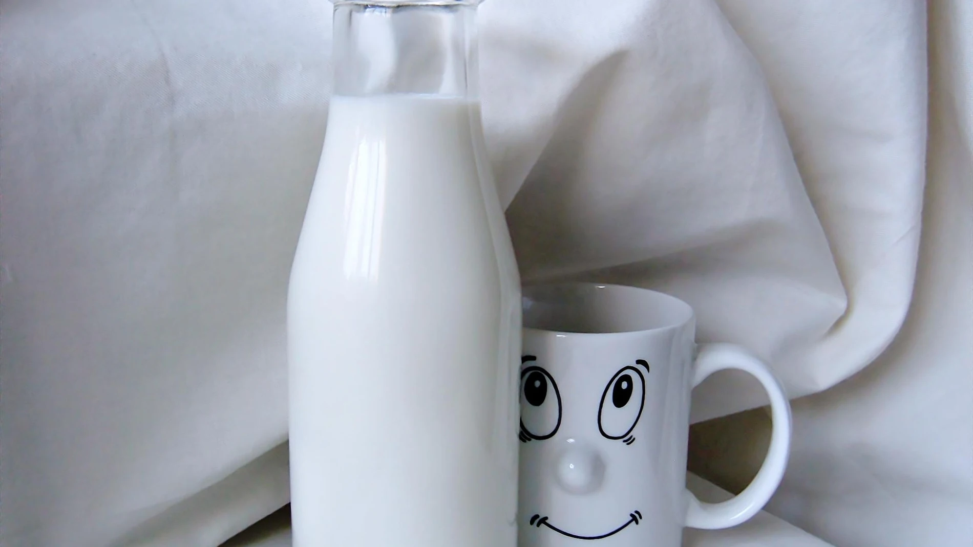 Una botella de leche