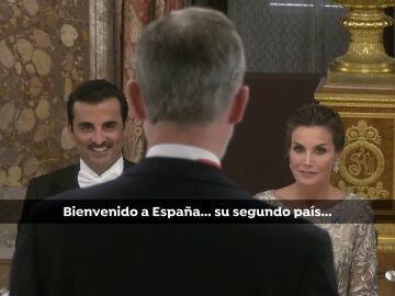 Las palabras en árabe del Rey Felipe VI para dar la bienvenida al emir de Catar, que invertirá en España 4.700 millones