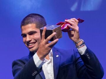 Carlos Alcaraz, en la Gala del Deporte de la Región de Murcia