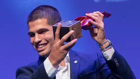 Carlos Alcaraz, en la Gala del Deporte de la Región de Murcia Carlos Alcaraz, en la Gala del Deporte de la Región de Murcia