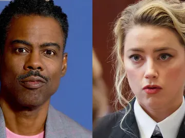 Chris Rock y Amber Heard Chris Rock y Amber Heard
