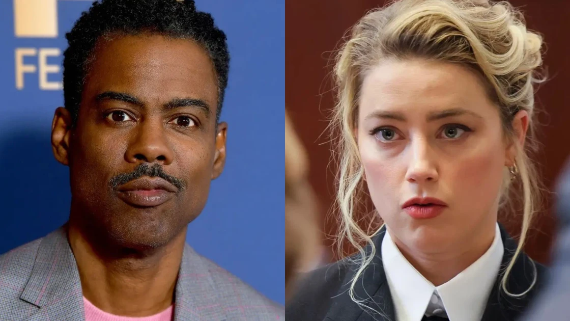 Chris Rock y Amber Heard Chris Rock y Amber Heard