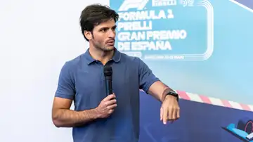 Carlos Sainz en la presentación del GP de España Carlos Sainz en la presentación del GP de España