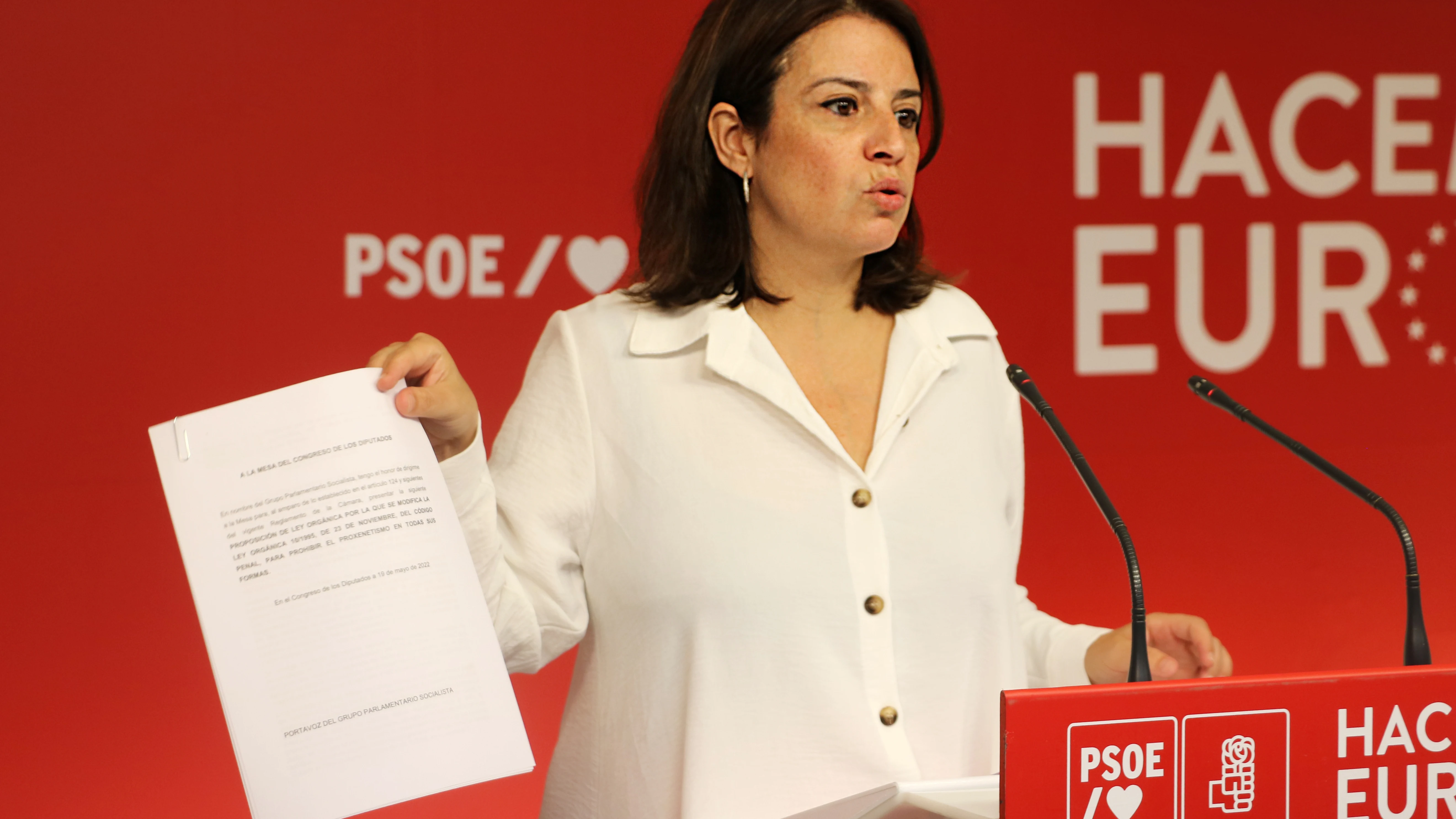 La vicesecretaria general del PSOE, Adriana Lastra La vicesecretaria general del PSOE, Adriana Lastra