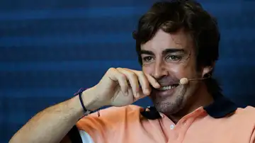 Fernando Alonso, en un acto promocional del GP de España Fernando Alonso, en un acto promocional del GP de España