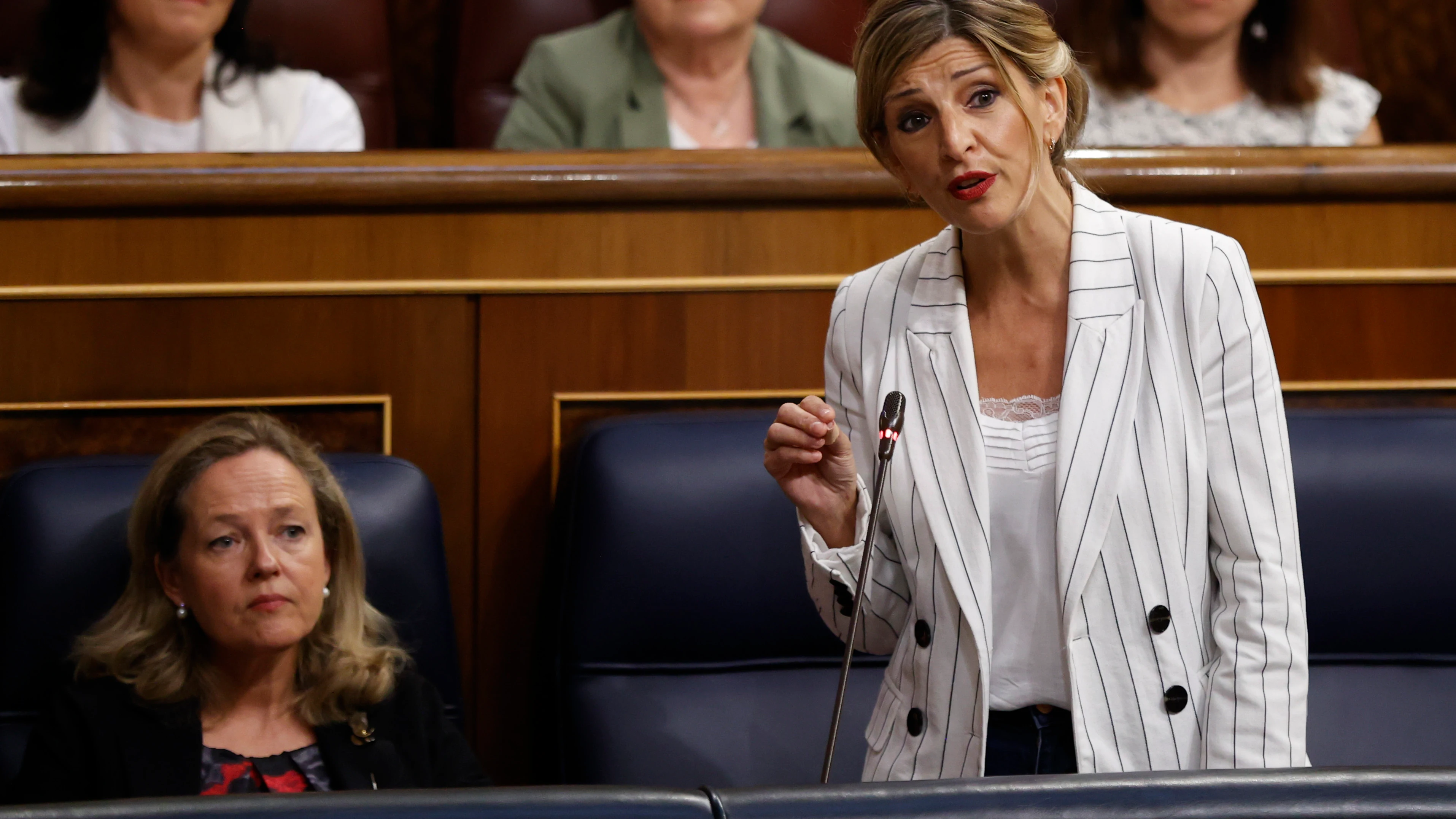 La ministra de Trabajo, Yolanda D&iacute;az