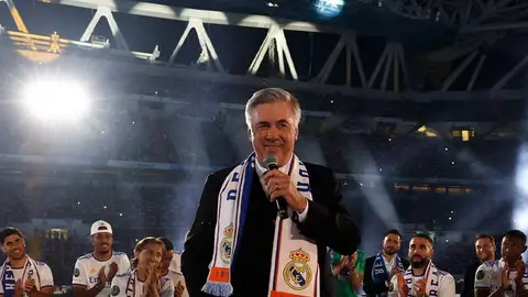 Ancelotti, micrófono en mano Ancelotti, micrófono en mano