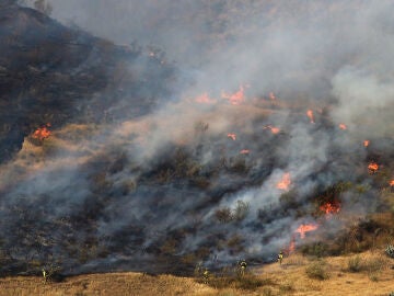 Incendio en el Cerro de San Miguel de Granada