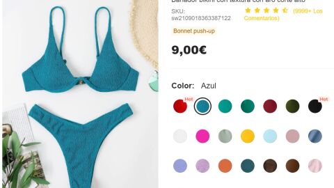 Bikni azul con aro