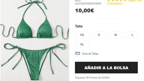 Bikini verde brillante