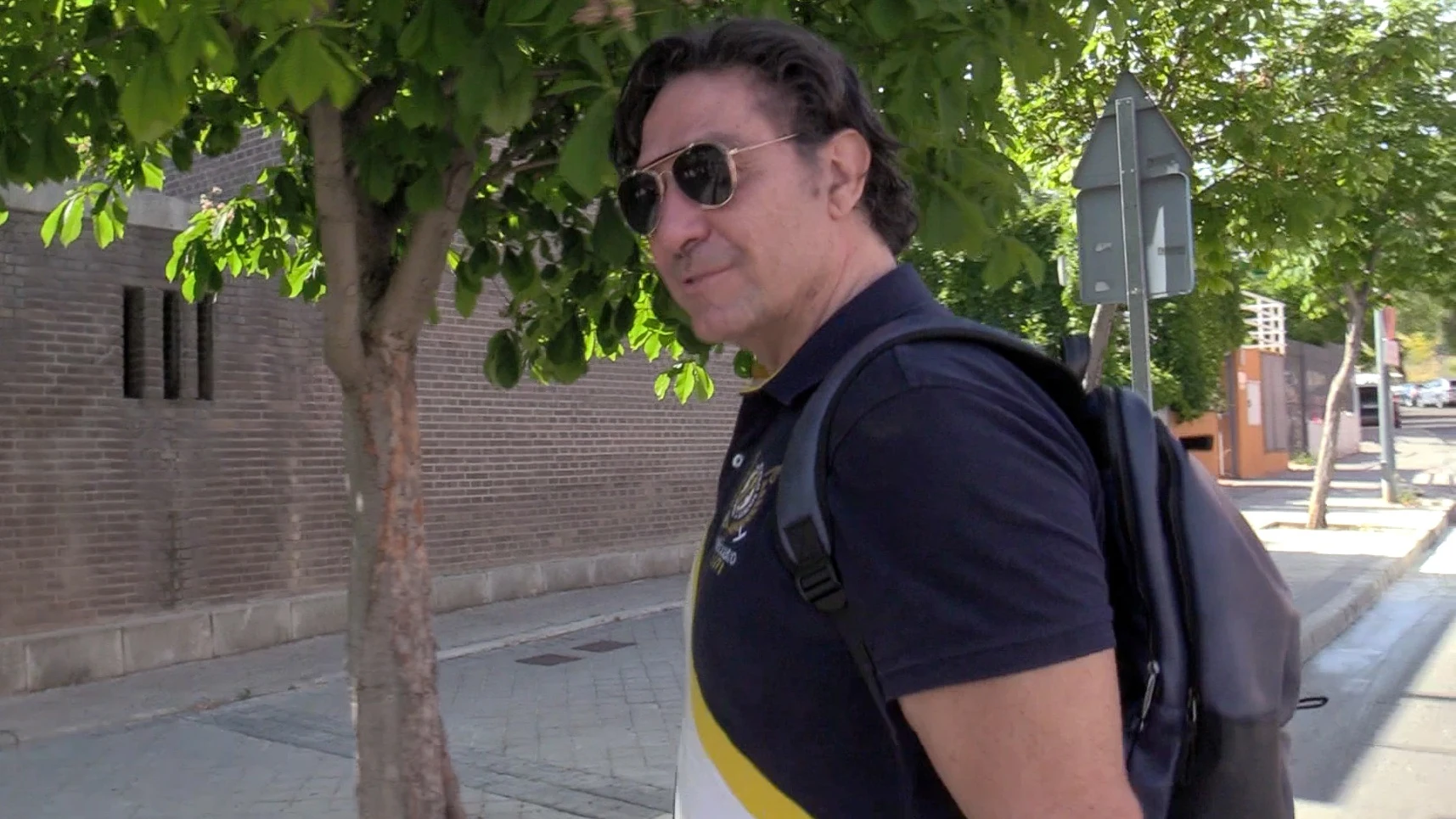 El actor Luis Lorenzo saliendo de los juzgados El actor Luis Lorenzo saliendo de los juzgados