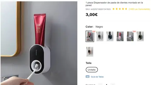 Dispensador de pasta de dientes Dispensador de pasta de dientes