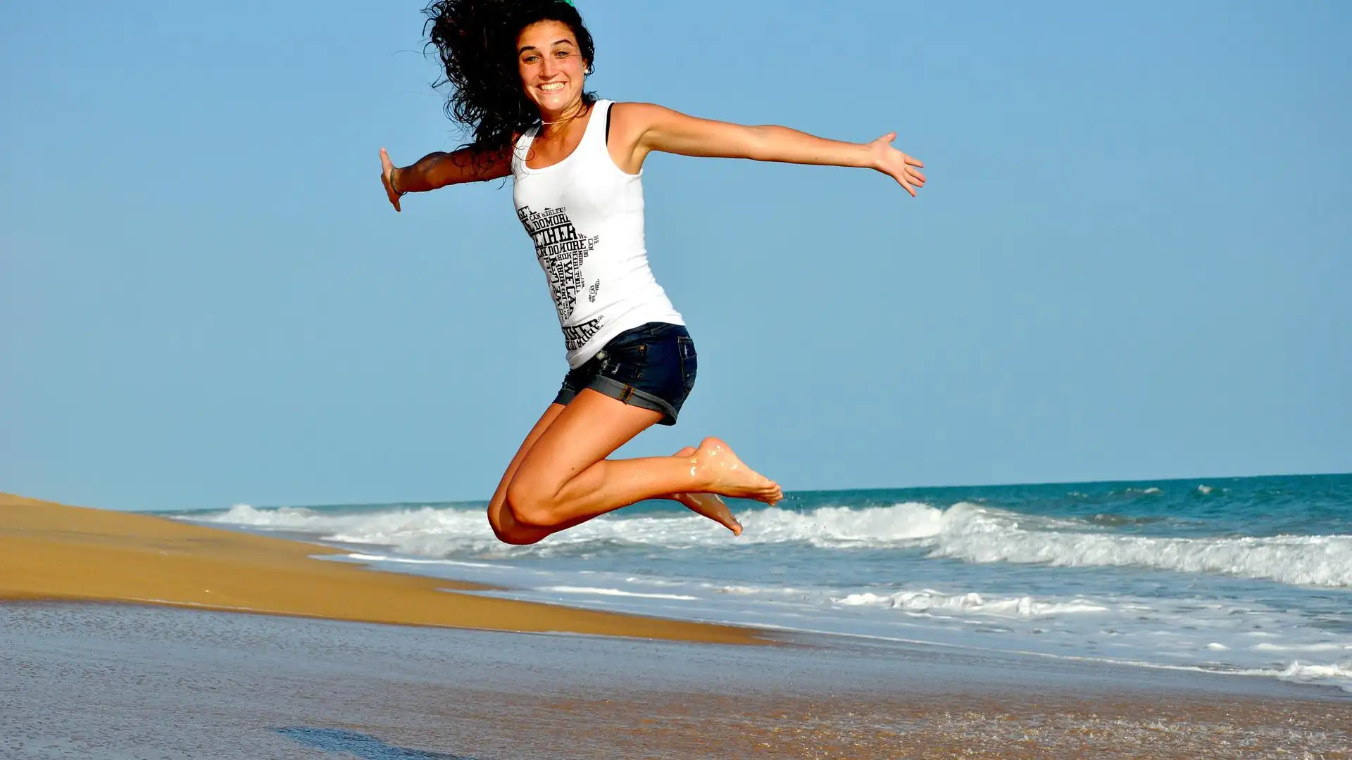 Una mujer feliz Una mujer feliz