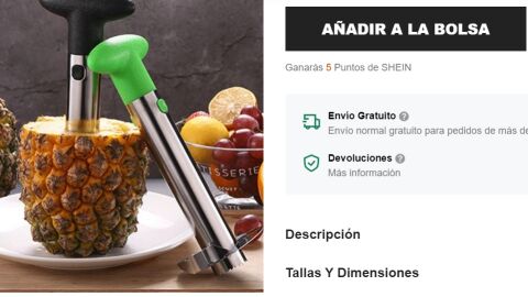Descorazonador de piña