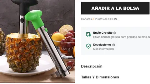 Descorazonador de piña Descorazonador de piña