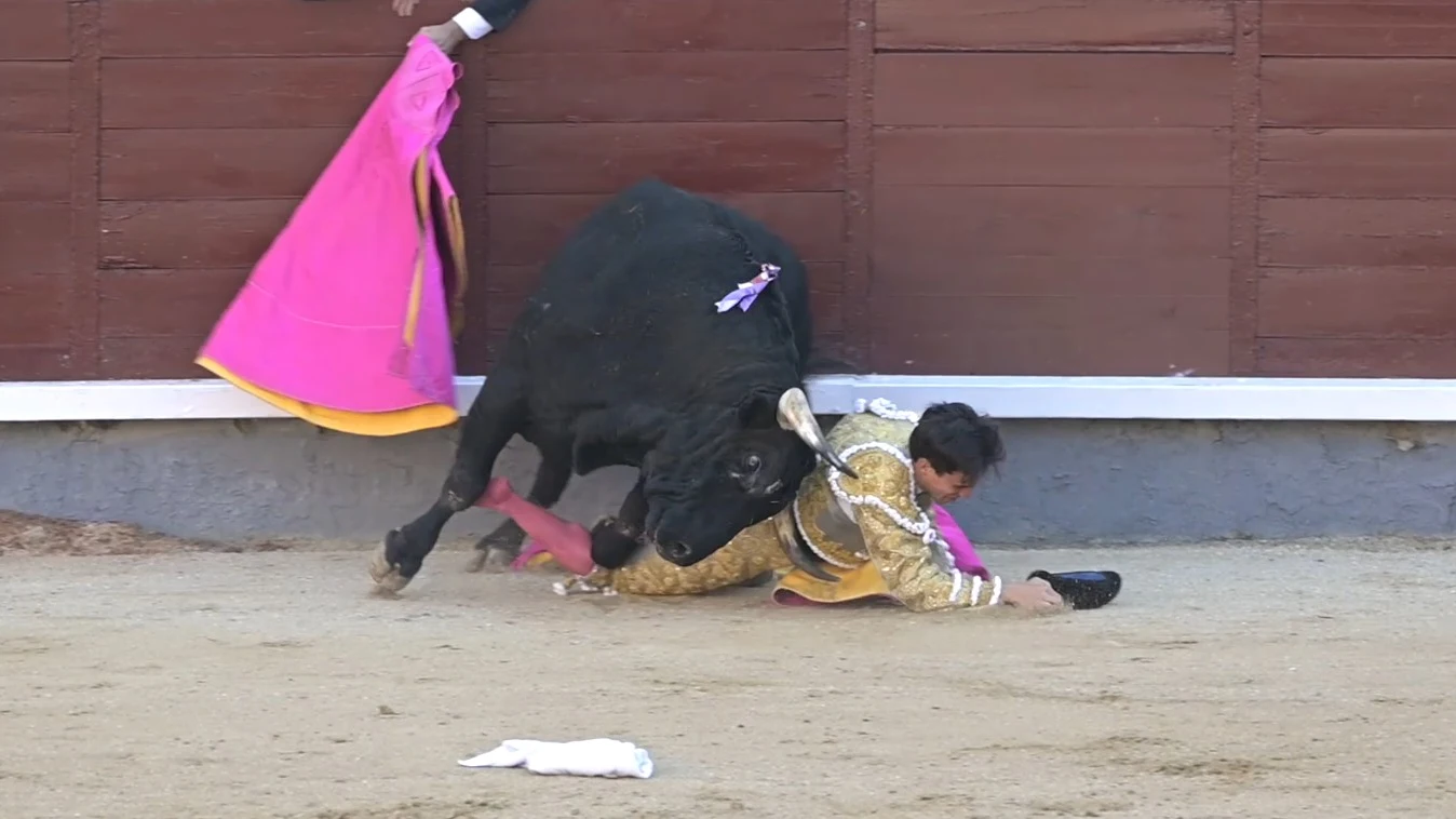 Cogida de Gonzalo Caballero