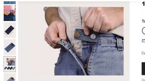 Botón para agrandar cintura vaquero