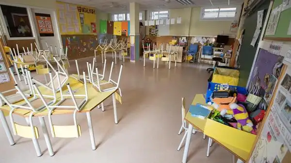 Clase de infantil en un colegio Clase de infantil en un colegio