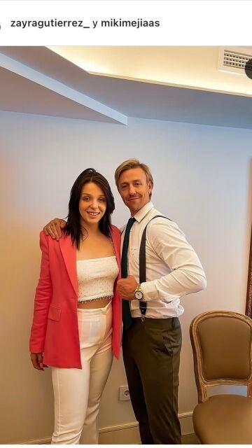 Zayra y su padre Guti comparten por primera vez una foto juntos