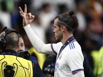 Gareth Bale tras la final ante el Liverpool en París